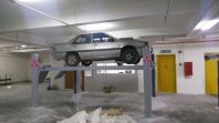 Lift Kereta 4 Tiang 5T untuk Bengkel dan Servis Kenderaan Heavy Duty