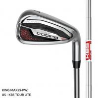 Cobra KING MAX Men��s Iron Set (5-PW)   Steel   KBS Tour Lite (R)