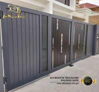 ALUMINIUM TRACKLESS FOLDING GATE