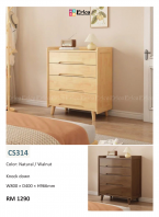 CS314 - MUJI SOLID WOOD CHEST DRAWER