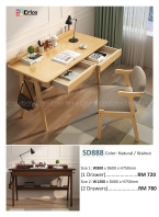 SD888 - MUJI SOLID WOOD STUDY DESK