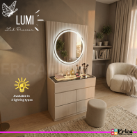 LUMI - LED DRESSING TABLE WITH STOOL