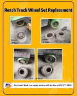 Replace Toyota 7FBR 1.5ton Reach Truck PU Wheel 
