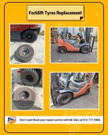 Replace Toyota Forklift Tyre 