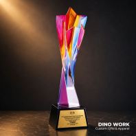 Premium Colour Crystal Trophy Award 1263