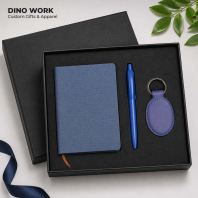Custom Executive Gift Set (3 in 1) A6 Notebook + Pen + Keychain
