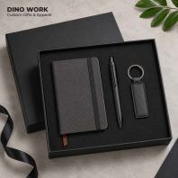 Custom Executive Gift Set (3 in 1) A6 Notebook + Pen + Keychain