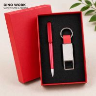 Premium Executive Gift Set (2 in 1) Pen & Metal Keychain