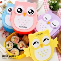 Owl Lunch Box with Free Spoon