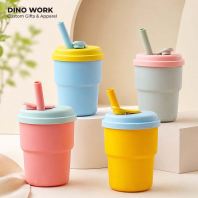 Custom Silicon Mug with Straw (MOQ = 500pcs)