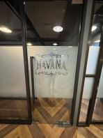 Frosted sticker on glass door