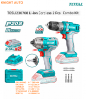 TOTAL TOSLI230708 Li-ion Cordless 2 Pcs Combo Kit Drill Impact Driver