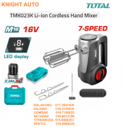 TOTAL M16 TMK023K Li-ion Cordless Hand Mixer 16V 125W 7 Speeds