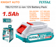 TOTAL S12 TBLI12151 Li-ion Cordless 12V Battery Pack 1.5Ah