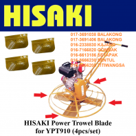 HISAKI Blades for Power Trowel YPT910 4pcs per Set