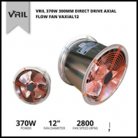 V'RIL VRIL 370W 300mm Direct Drive Axial Flow Fan