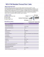 MX11760 Shielded Twisted Pair Cable