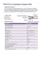 MX17419 Low Capacitance Computer Cable