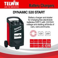TELWIN DYNAMIC 520 START Battery Chargers & Starters 12V/24V 400A Max.