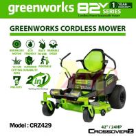 GREENWORKS CRZ429 42" Cordless Brushless Ride On Mower 24Hp