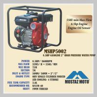 MOSTAZ MOTO MSHP5002 4-Stroke Gasoline High Pressure Water Pump 550l/min