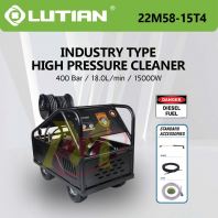 LUTIAN 22M58-15T4 High Pressure Cleaner 400 Bar with 20Hp 15000W Diesel Engine