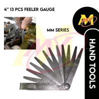 HITTO HFG-13mm 4" Feeler Gauge Ruler Blades Thickness Gap Filler 0.05-1.00mm Measuring Tool (13pcs) [Code: 10483]