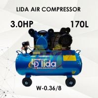 Lida 3Hp V036/8 3.0Hp Air Compressor c/w 170L 240V Motor [Code:10578]