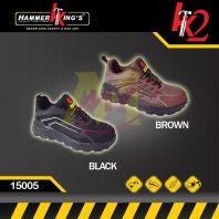 HK2 15005 (BK/DBN) Men Lace-Up Industrial Safety Shoe [Code: 10579/10580]