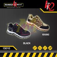 HK2 15010 (BK/KH) Men Lace-Up Industrial Safety Shoe [Code: 10583]