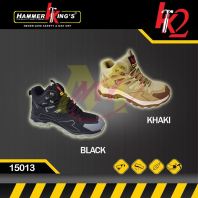 HK2 15013 (BK/KH) Men Lace-Up Industrial Safety Shoe [Code: 10584]