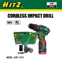 HITZ HJB-4133 18V Cordless Brushless Impact Drill  with 2pc Battery & Charger [Code: 10595]