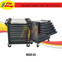 PITSTOP 8020-01 7 Drawer Cabinet c/w 180pcs Tools Inside