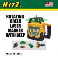 HITZ RG-8866 Rotating Green Laser Marker c/w Beep & Accessories