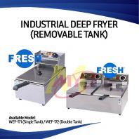 FRESH WEF-171 (Single Tank)/ WEF-172 (Double Tank) Industrial Deep Fryer with Removable Tank
