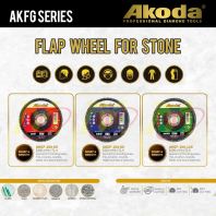 AKODA AKGF Series 4" Flap Wheel Disc for Stone