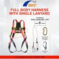 BST Full Body Harness with Single Lanyard