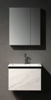 IT-01-60 Bathroom Basin Cabinet Set   600mm Modern Basin Cabinet with Mirror  Pre-Order Item