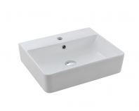 TRIESTE Wall Hung Basin 500 x 420mm Ceramic Wash Basin  Modern Bathroom Sink   WBSC950212WW