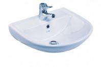 WB 2023 Titanite Wall Hung Basin | Ceramic Wall Hung Wash Basin with One Tap Hole (485 x 405 x 180mm)