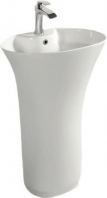 IT-M9005 Standalone Wash Basin   Premium White Ceramic, 540x430x850mm