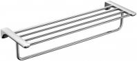 AR-6362 60cm Towel Shelf with Rail   Chrome Zinc & Stainless Steel Towel Rack