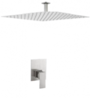 HCSM-61121 SUS-304 1-Way Concealed Shower Post Set with Mixer   12�� Rain Shower with Ceiling Arm  HANS