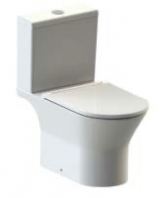COMO-N Dual Outlet 4.5/3L Rimless Close Coupled WC Set   Soft Close Seat, P-Trap 180mm / S-Trap 200-300mm, Modern Water Saving Toilet