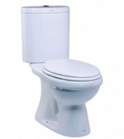 WC 1009 / LC 5019 MICA Andesite WC Suite   6L Single Flush Close-Coupled Washdown Pedestal WC