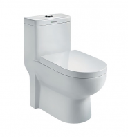 A310 Rimless One Piece Water Closet   Dual Flush Washdown Toilet  S-Trap 200/250/300mm  P-Trap 180mm  Modern White WC