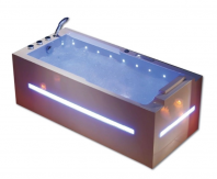 ERN 11102 (L/R) Luxury Jacuzzi Bathtub with Light & Bubble System, 17 Massage Jets, Heater & Digital Control   1700mm Spa Bath
