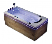 ERN 11103 Luxury Jacuzzi Bathtub with Light & Bubble System   27 Massage Jets, 3KW Heater, Digital Control  1700mm Spa Bath