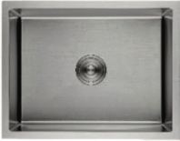 ITS-6600/EB(NA) Single Bowl Undermounted Kitchen Sink 600x450mm | SUS304 Stainless Steel | PVD Embossed Anti-Scratch Nano Silver Finish