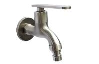 SDT-083-SS 1/2" SUS304 Stainless Steel Hose Bib Tap   Durable Outdoor Bib Tap for Water Control
